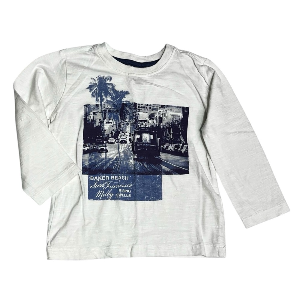 White Graphic Kids Shirt
